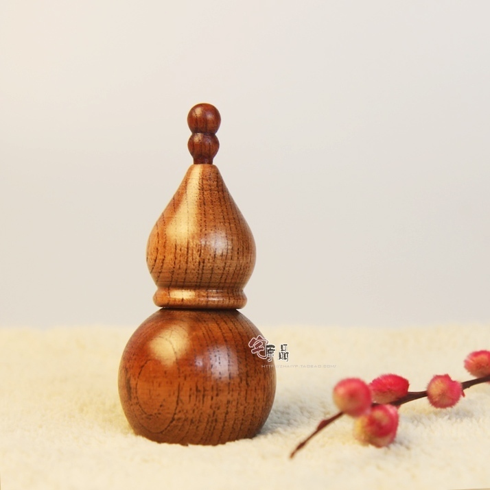 【宅原品】日式烧桐木葫芦牙签筒