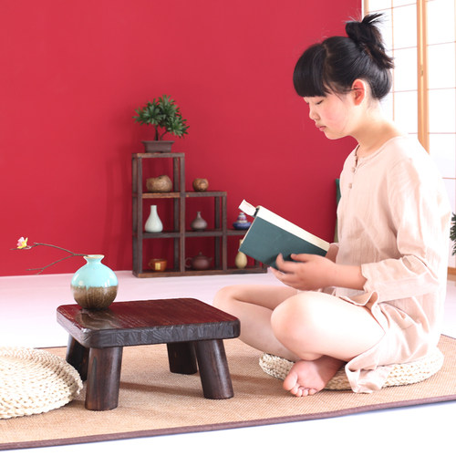 日式实木飘窗桌子小茶几休闲桌