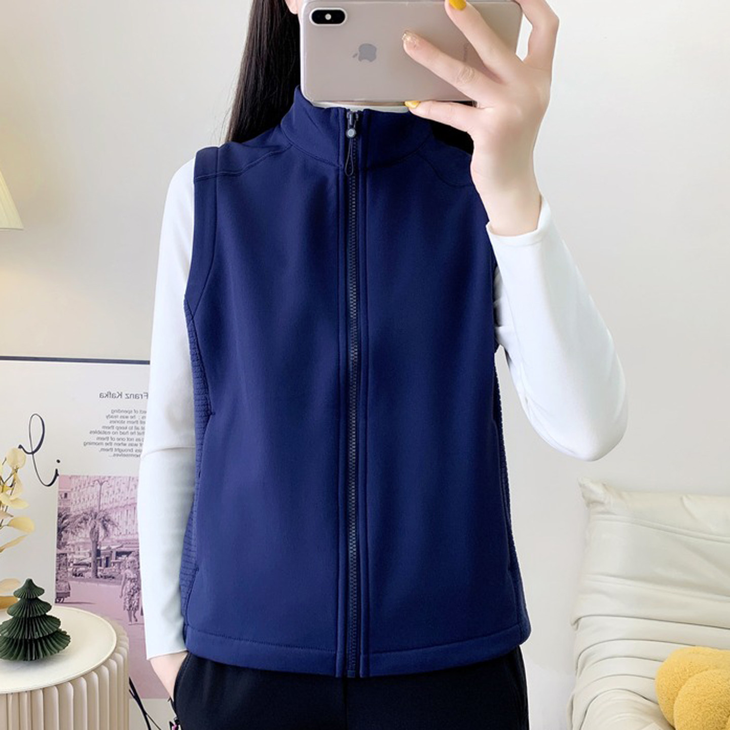 跨境高品质抓绒马甲背心