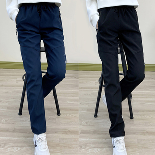 秋冬季户外软壳冲锋裤男女加绒防风防水运动休闲情侣徒步登山长裤