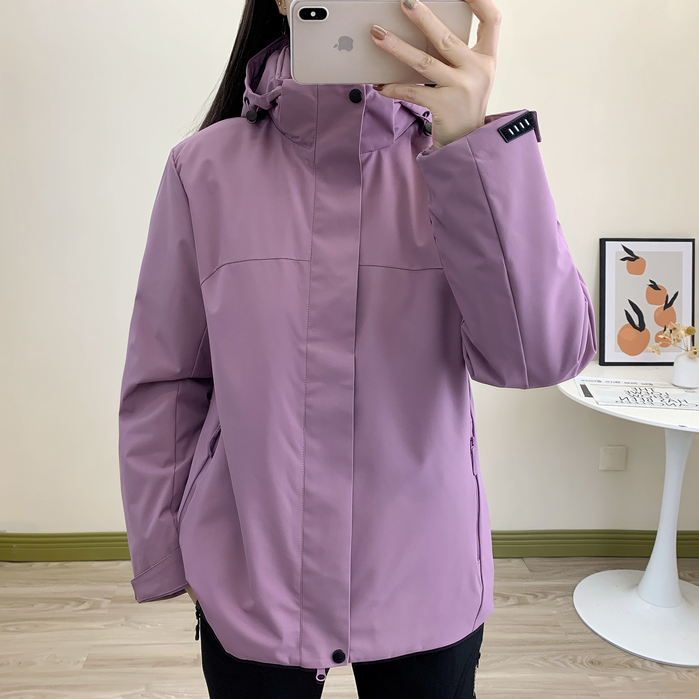 跨境高品质加厚保暖棉服冲锋衣