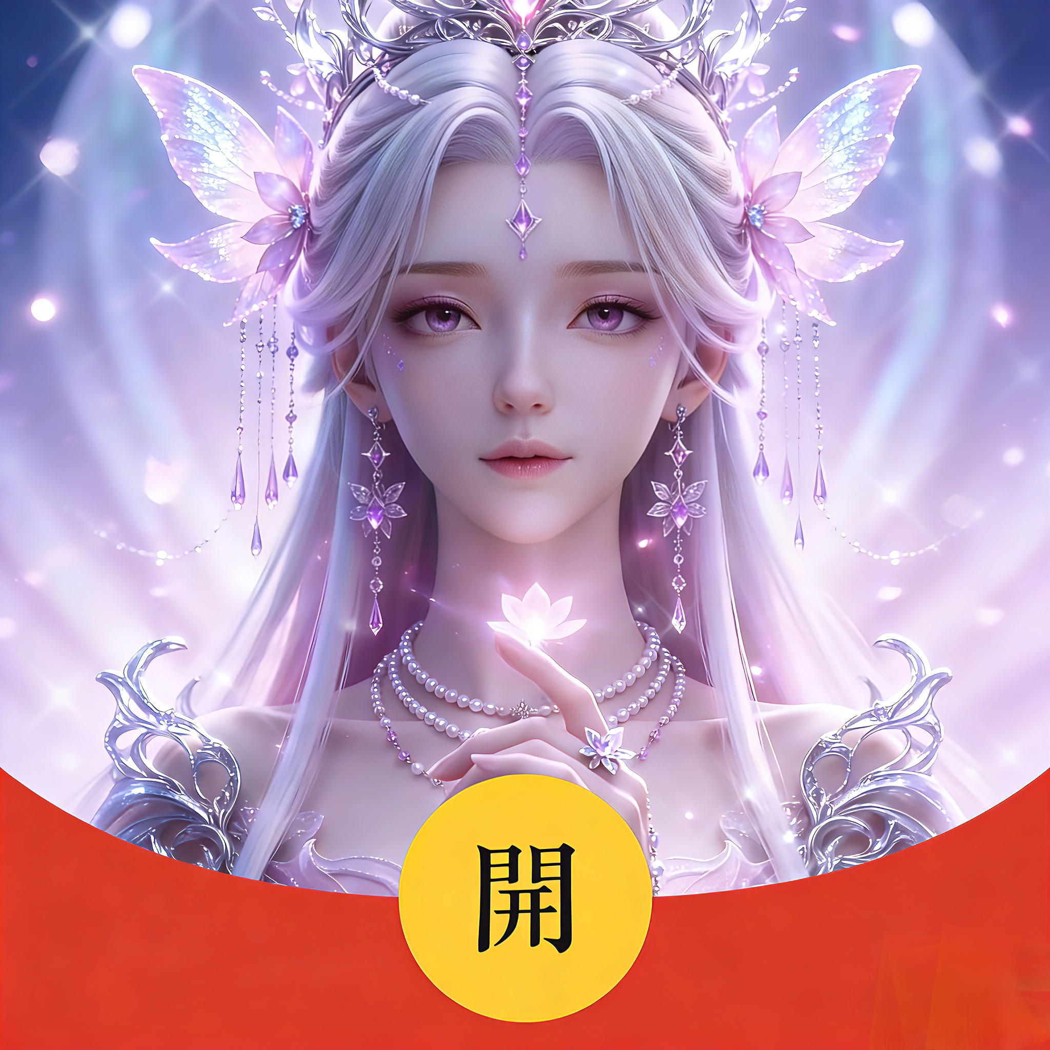 高清女款/微信动态红包封面/001蝶翼女神/唯美图片