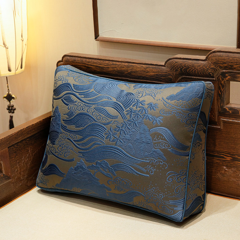 新中式罗汉床靠背垫实木沙发大靠背立体床头大抱枕沙发靠垫大靠背