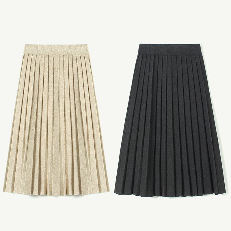 百褶半身裙80CM气质通勤小A版