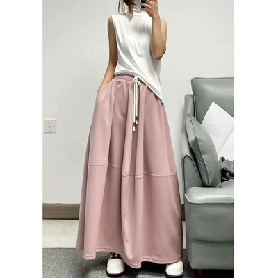 半身裙蓬蓬花苞灯笼裙超长小众