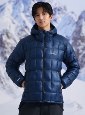 montbell蒙贝欧户外冬超轻加厚保暖鹅绒羽绒服男款1000蓬1101528