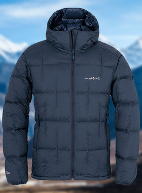montbell日本25年冬新款户外保暖800蓬鹅绒羽绒服男款连帽1101673