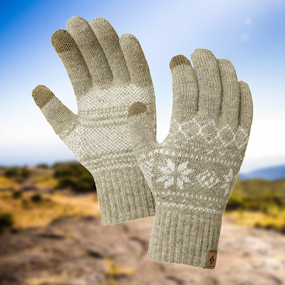 montbell户外男款羊毛针织手套