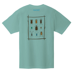 montbell春夏户外昆虫系印花短袖T恤男女圆领速干上衣