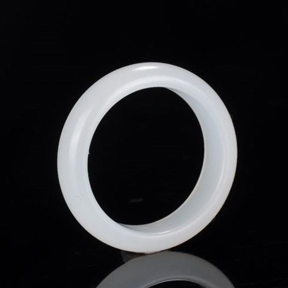 2026外蒙料新疆和田玉碧玉戒圈仿和田玉碧玉菠菜绿戒指指环