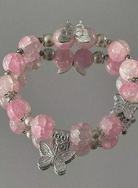 2026【灵蛇蝶尾】紫萱手链女小众设计高级感蝴蝶琉璃手串送女友礼