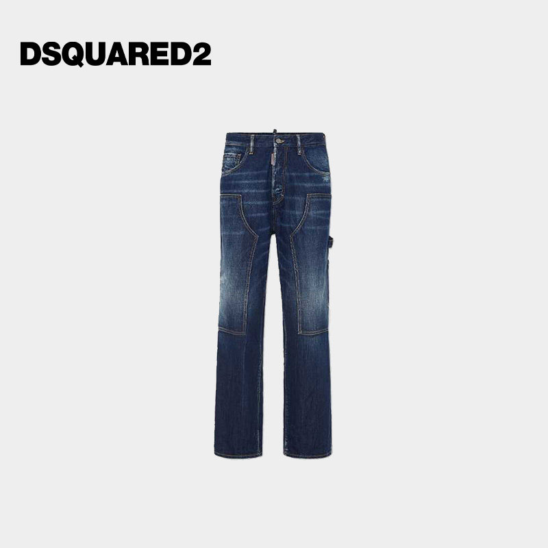 DSQUARED2/D2次方男士宽松牛仔裤Loose Carpenter Jean