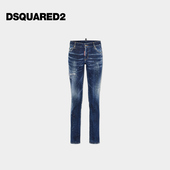 D2次方 2025春夏系列 女士复古做旧修身 DSQUARED2 牛仔裤 JENNIFER