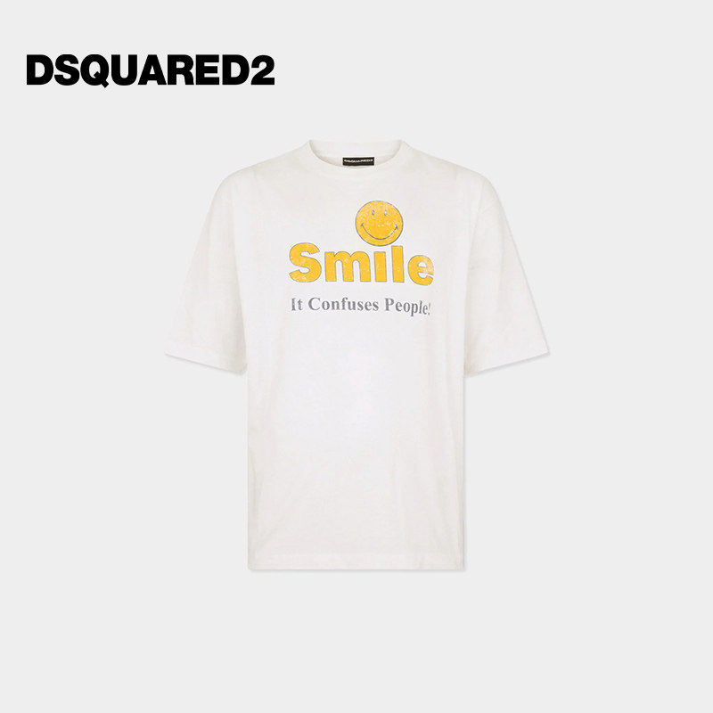 【首降7折】DSQUARED2/D2次方 2026春夏男士宽松圆领短袖T恤