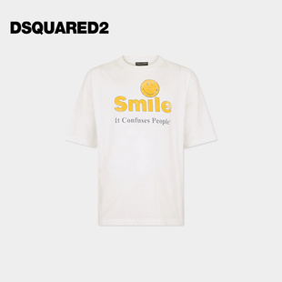 【首降7折】DSQUARED2/D2次方 2026春夏男士宽松圆领短袖T恤