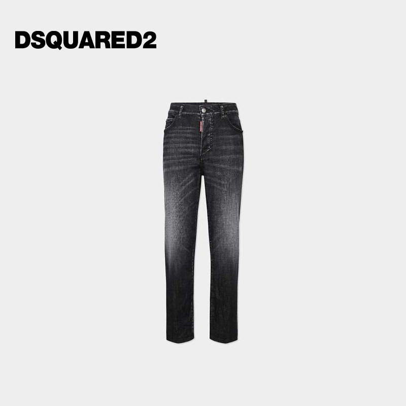 DSQUARED2/D2次方  女士复古直筒牛仔裤Boston Jean图片