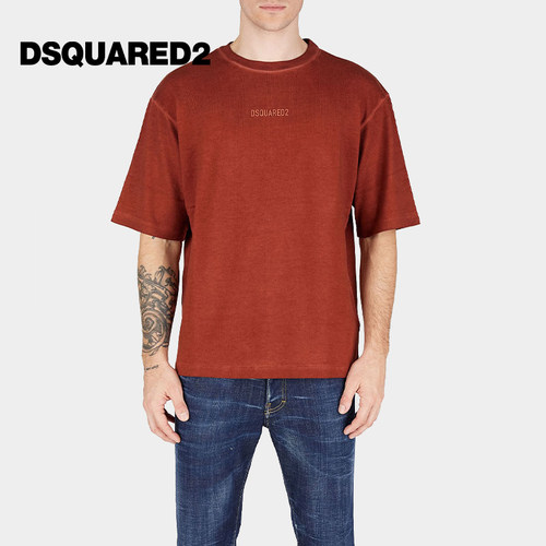 DSQUARED2/D2次方 男士圆领短袖T恤