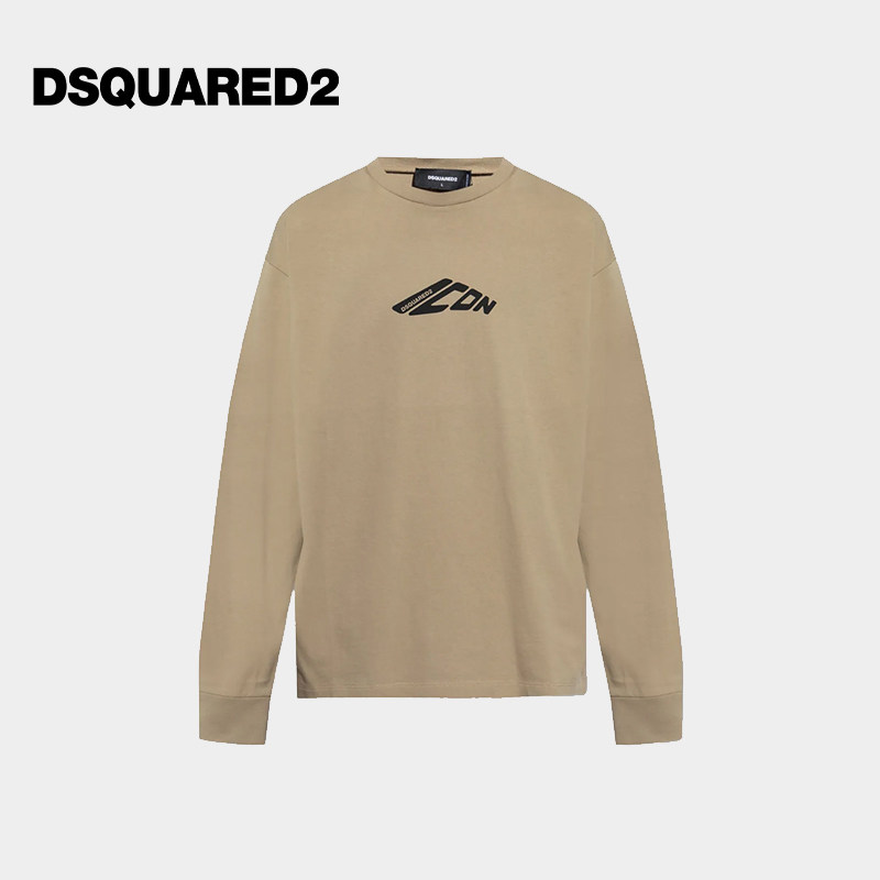 DSQUARED2/D2次方 男士简约圆领长袖T恤图片