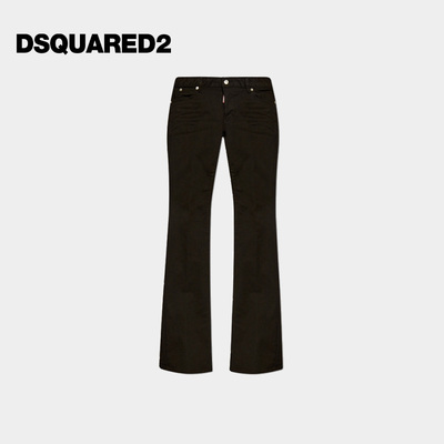 DSQUARED2/D2次方 女士黑色修身时尚牛仔裤