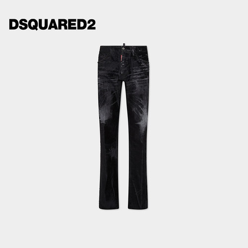 DSQUARED2/D2次方 2025秋冬男士美式复古时尚修身牛仔裤