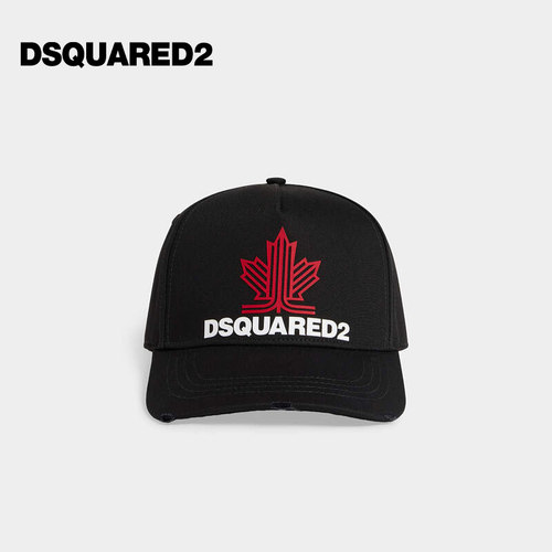 DSQUARED2/D2次方 2026秋冬新品男士简约枫叶设计棒球帽