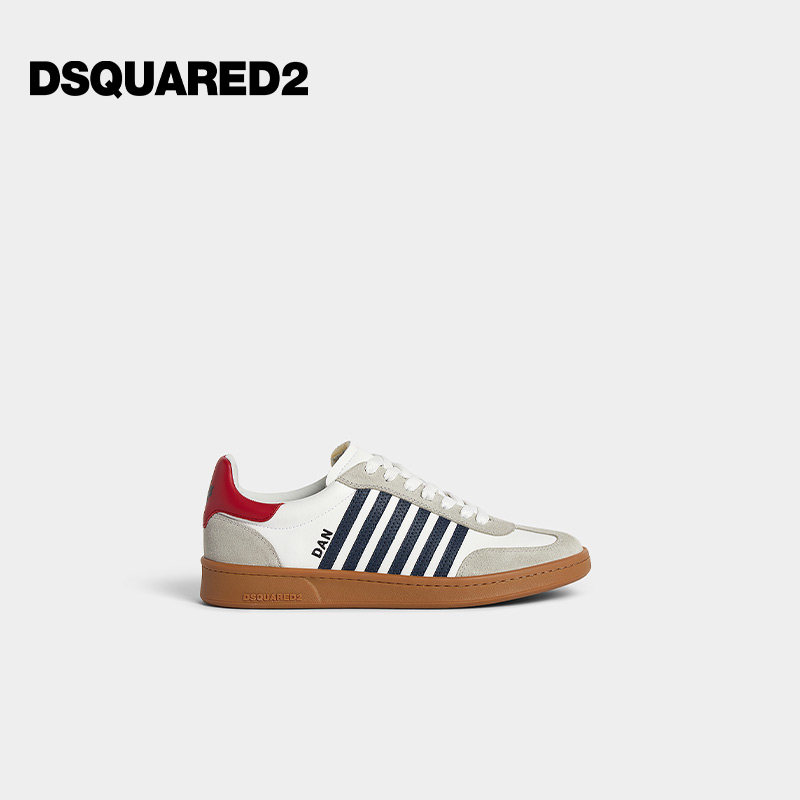 DSQUARED2/D2次方 秋冬男士休闲时尚皮革运动休闲鞋图片