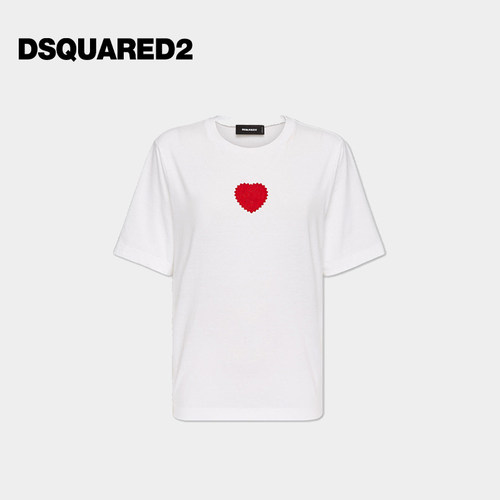 DSQUARED2/D2次方 女士圆领短袖宽松T恤