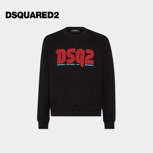 【4折】DSQUARED2/D2次方  男士棉质休闲圆领套头卫衣