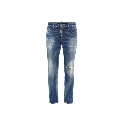 DSQUARED2/D2次方  男士修身复古时尚牛仔裤SKATER