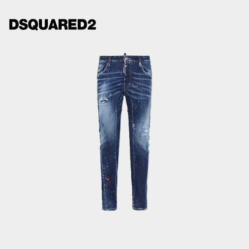 DSQUARED2/D2次方  男士复古牛仔裤Tidy Biker