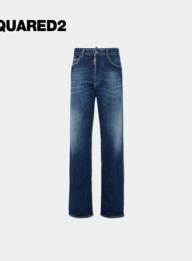 【5折】DSQUARED2/D2次方 秋冬女士直筒宽松牛仔裤SAN DIEGO