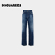 5折 SAN DSQUARED2 秋冬女士直筒宽松牛仔裤 DIEGO D2次方