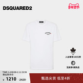 5折 DSQUARED2 D2次方 男士 简约纯色圆领T恤