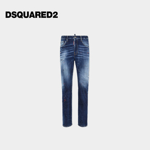 D2次方 DSQUARED2 2025秋冬 男士 642Jeans 休闲直筒牛仔裤 新品