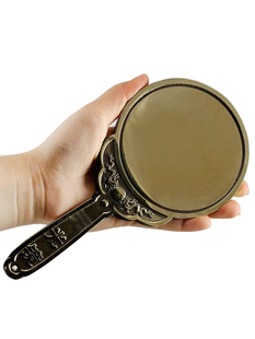 慈缘正堂 手握八卦镜家用挂件 黄铜平镜子大门口中式覆古阳台窗户