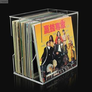 碟片光碟收纳盒子强磁防尘存放CD亚克力透明客厅卧室桌面展示柜架