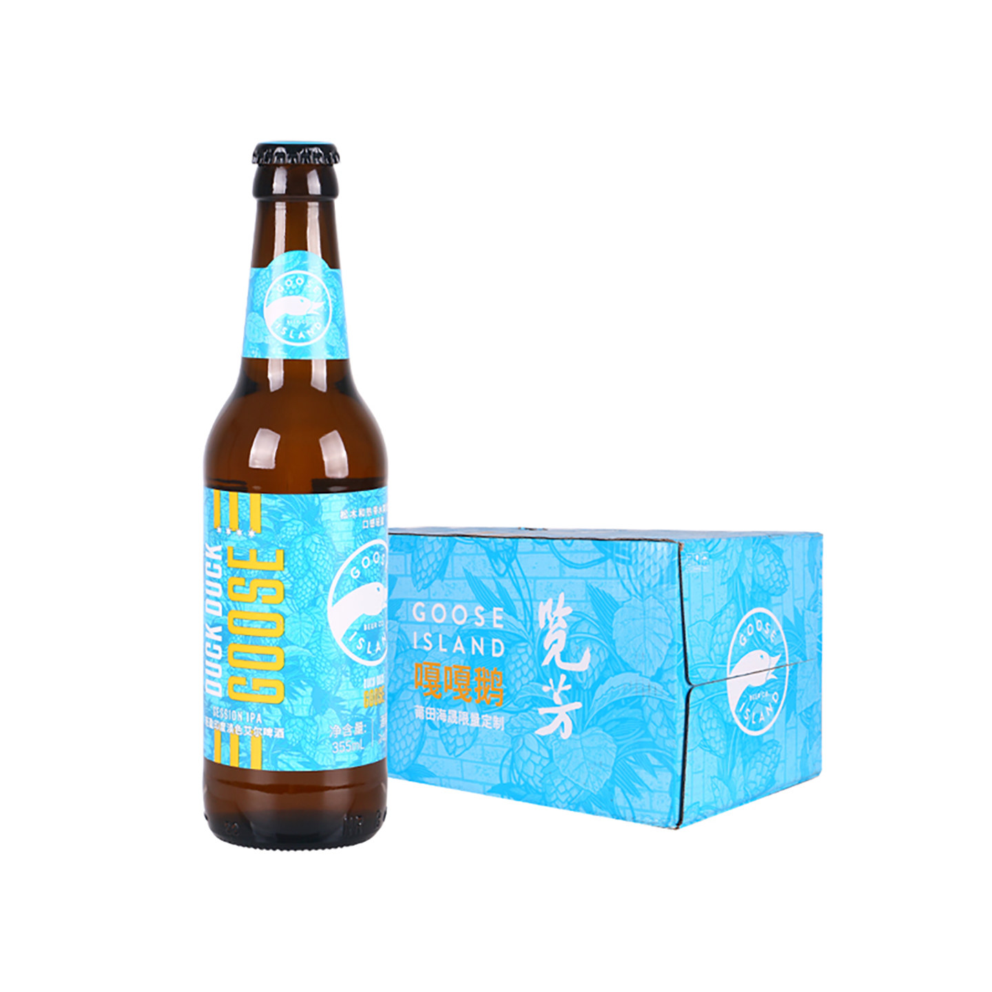 百威鹅岛精酿啤酒嘎嘎鹅355ml24瓶IPA印度淡色艾尔312小麦白啤酒图片