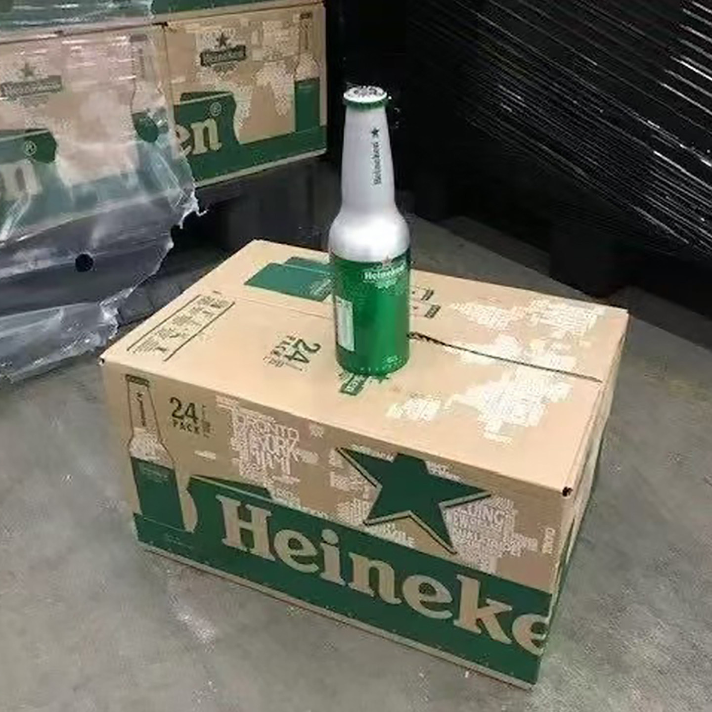 喜力铝瓶啤酒330ml24瓶荷兰进口paco英文版Heineken帕克精酿黄啤