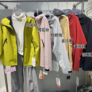 咔姿女神冲锋衣男女户外防风休闲可加内胆保暖连帽软壳外套秋冬