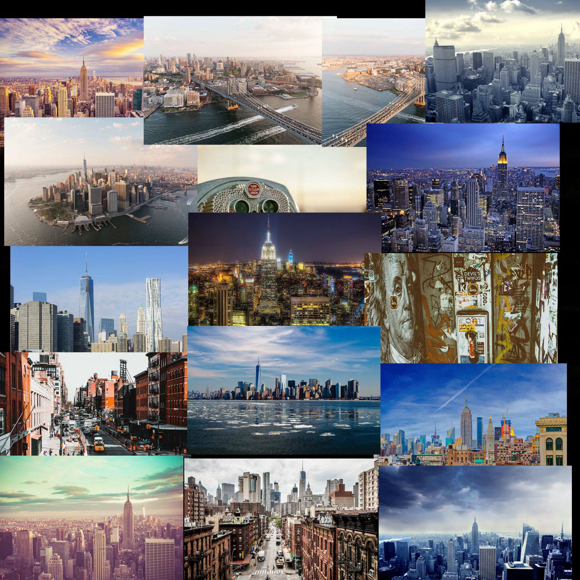 30252美国纽约风景城市街道建筑地标超清摄影图集照片海报