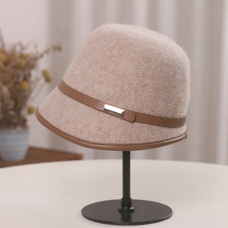 日系简约百搭羊毛渔夫帽子女秋冬可折叠保暖盆帽优雅复古羊毛礼帽,服饰配件/皮带/帽子/围巾,帽子,淘宝优惠券,粉丝福利购,淘宝优惠卷