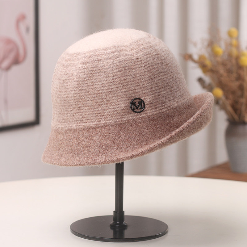 日系百搭羊毛卷边渔夫帽子女秋冬时尚保暖盆帽显脸小优雅气质礼帽,服饰配件/皮带/帽子/围巾,帽子,淘宝优惠券,粉丝福利购,淘宝优惠卷