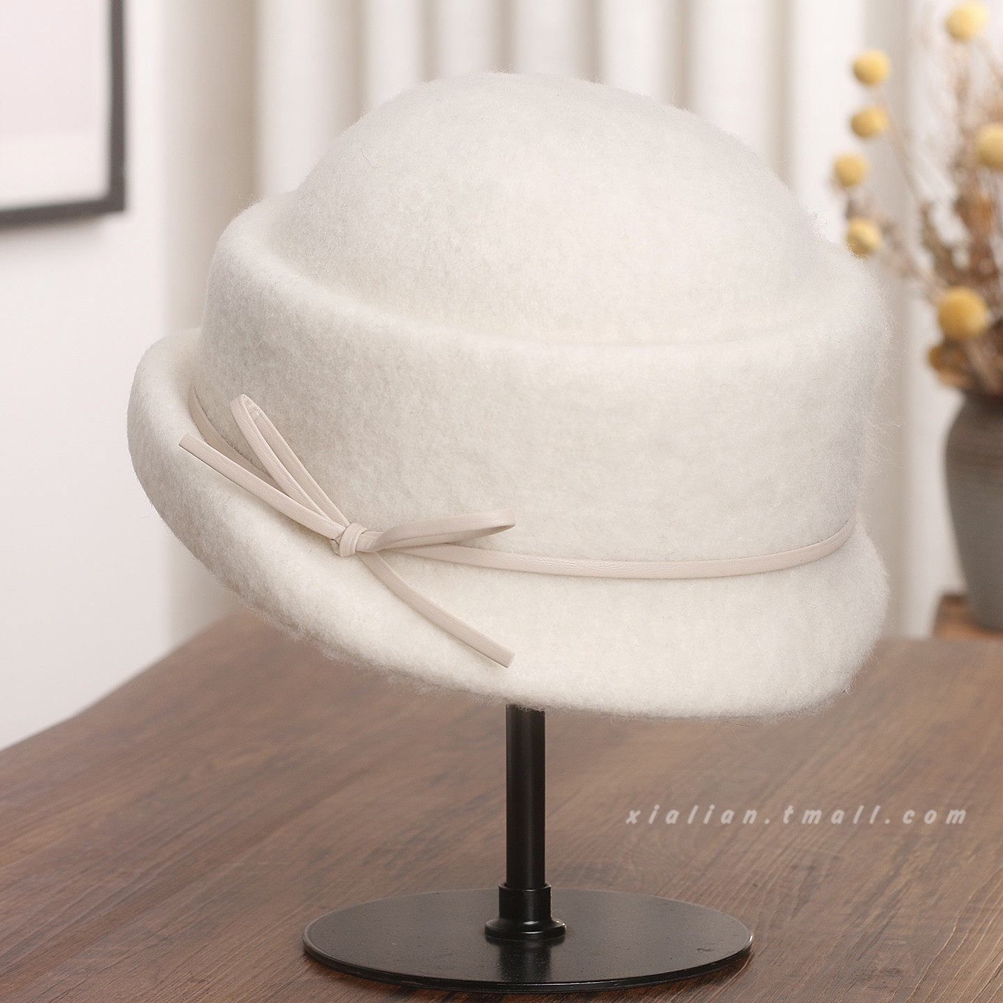 蝴蝶结卷边礼帽女春春秋新款保暖毛呢盆帽优雅气质渔夫帽0118w,服饰配件/皮带/帽子/围巾,帽子,淘宝优惠券,粉丝福利购,淘宝优惠卷