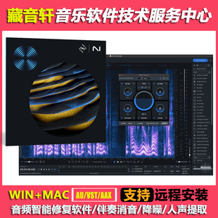 MAC 人声伴奏分离降噪软件音频修复插件RX10中文WIN iZotope RX11