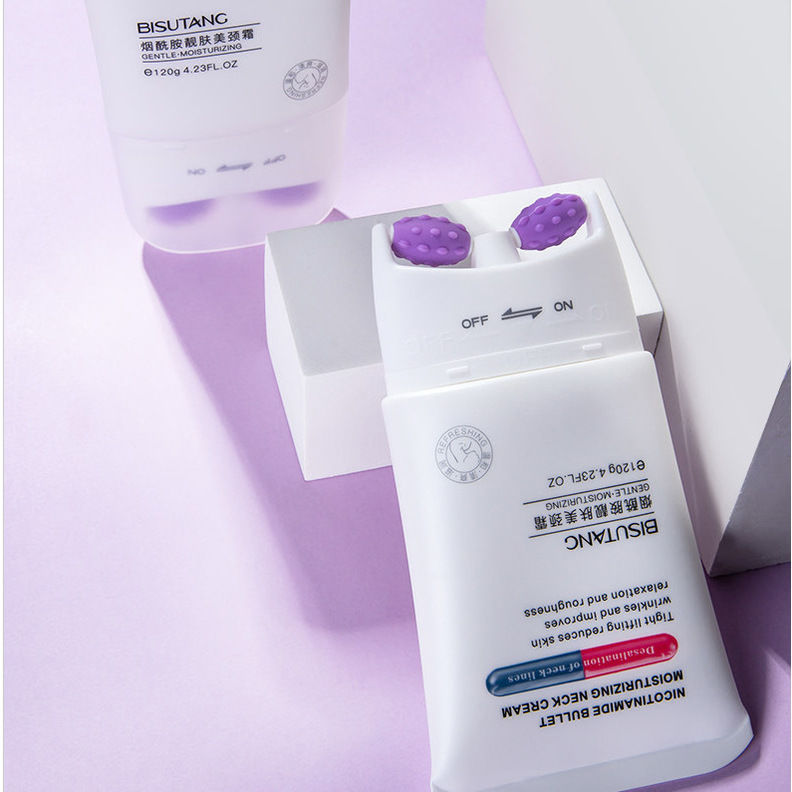 碧素堂美颈霜淡化颈纹天鹅颈脖子细嫩光滑滚轮提拉按摩定制代加工