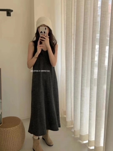 【做我的猫】背心裙长裙内搭打底裙吊带无袖宽松显瘦2023女秋季
