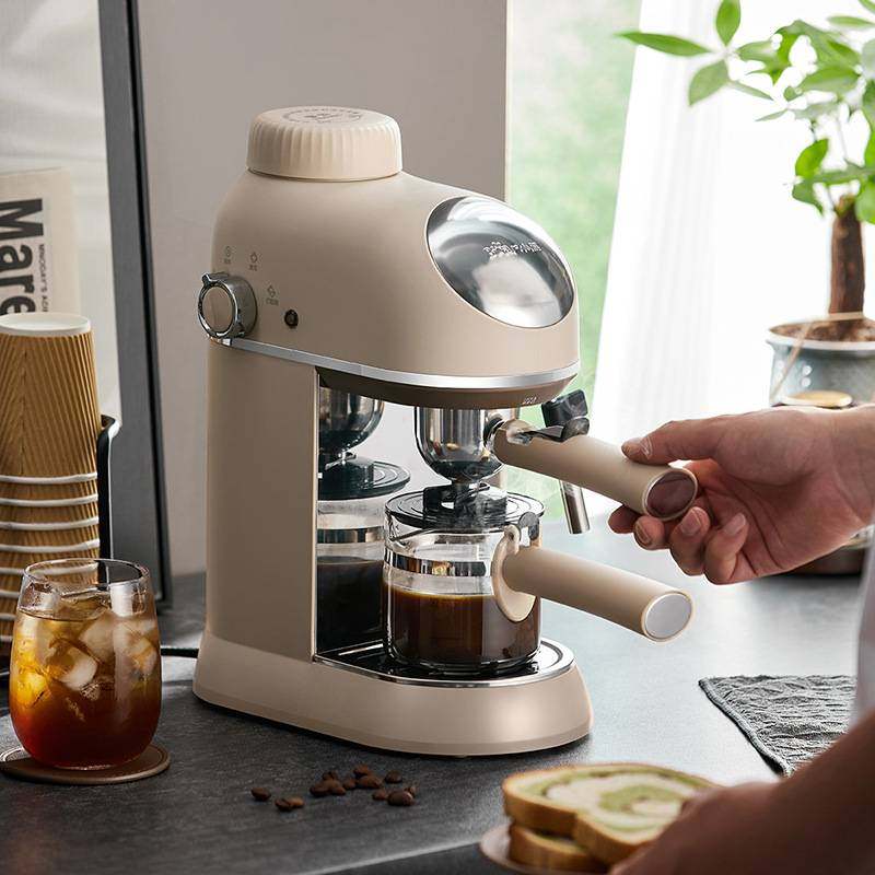 官网品牌小熊咖啡机KFJ-P02T7家用小型意式全半自动浓缩迷你一体