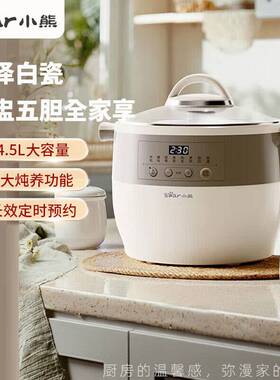 官方小熊电炖锅DDZ-B45B2电炖盅家用自动大 Bear/小熊 DDZ-B45B2