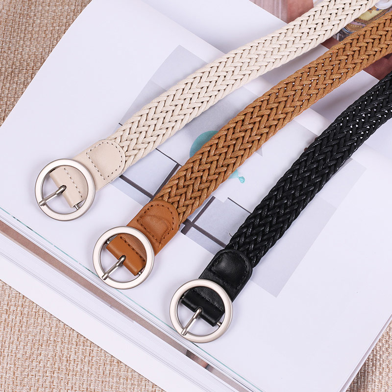 胖人加长版麻花免打孔大学生腰带