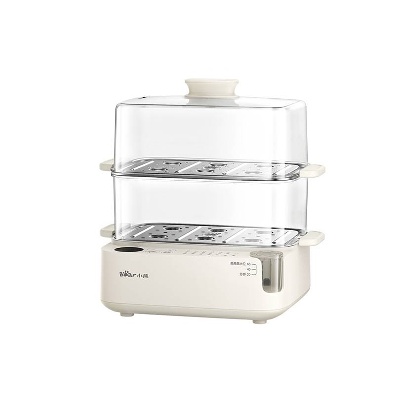 品牌小熊煮蛋器ZDQ-F12Q5双层家用电蒸锅蒸蛋器迷你蒸煮早餐机多